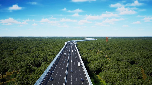 Ảnh phối cảnh 13 km đường trên cao xuyên Khu bảo tồn thiên nhiên văn hóa Đồng Nai Ảnh phối cảnh 13 km đường trên cao xuyên Khu bảo tồn thiên nhiên văn hóa Đồng Nai