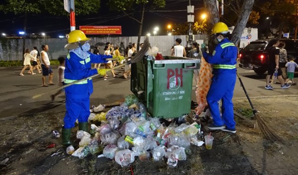 Đà Nẵng kêu gọi không xả rác trong đêm diễn ra lễ hội pháo hoa quốc tế