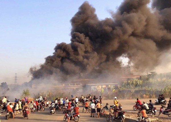 Đồng Nai: Cháy lớn nhà xưởng tại TP.Biên Hòa