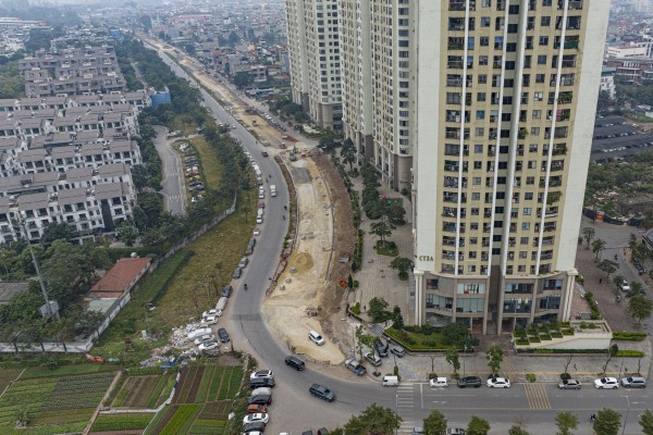 Đường nối 2 tuyến vành đai tại Hà Nội dần hình thành