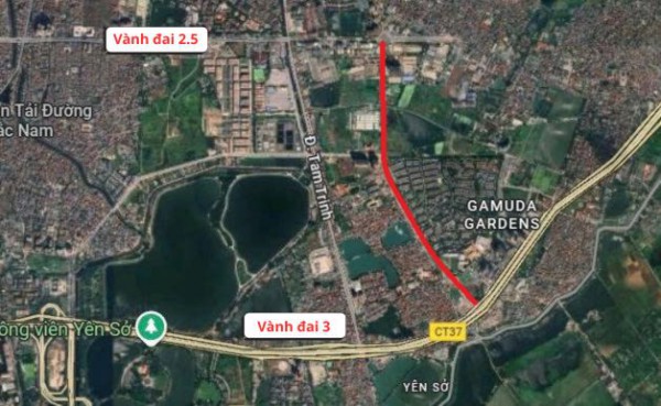 Đường nối 2 tuyến vành đai tại Hà Nội dần hình thành