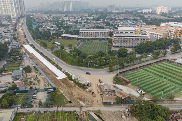 Đường nối 2 tuyến vành đai tại Hà Nội dần hình thành