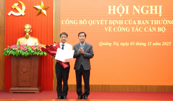 Ông Nguyễn Lương Bình giữ chức Trưởng ban Tổ chức Tỉnh ủy Quảng Trị Ông Nguyễn Lương Bình giữ chức Trưởng ban Tổ chức Tỉnh ủy Quảng Trị