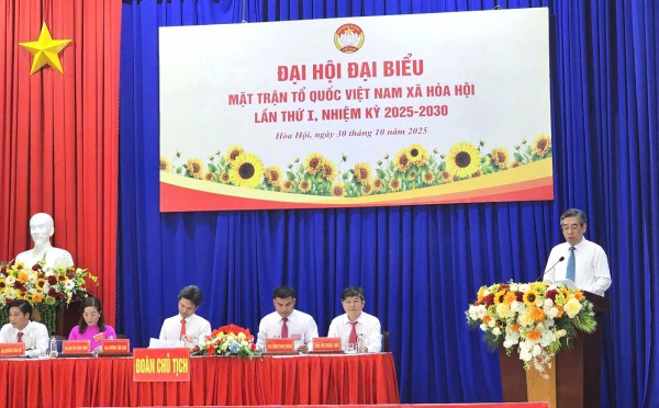 Ông Nguyễn Phước Lộc dự Đại hội MTTQ Việt Nam xã Hòa Hội Ông Nguyễn Phước Lộc dự Đại hội MTTQ Việt Nam xã Hòa Hội