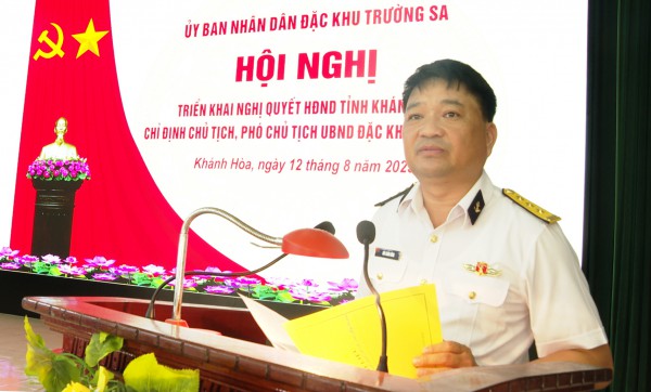 Ông Phạm Thanh Liêm làm Chủ tịch UBND đặc khu Trường Sa Ông Phạm Thanh Liêm làm Chủ tịch UBND đặc khu Trường Sa