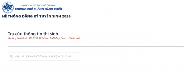 22 giờ công bố kết quả lớp 10 Trường Phổ thông Năng khiếu: Cách tra cứu điểm thi 22 giờ công bố kết quả lớp 10 Trường Phổ thông Năng khiếu: Cách tra cứu điểm thi