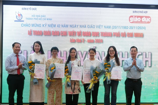 Báo Thanh Niên đạt giải thưởng báo chí viết về giáo dục TP.HCM