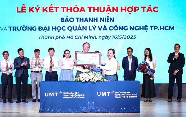 Báo Thanh Niên và Trường ĐH Quản lý và Công nghệ TP.HCM ký kết hợp tác Báo Thanh Niên và Trường ĐH Quản lý và Công nghệ TP.HCM ký kết hợp tác