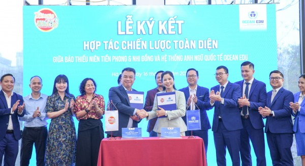 Báo Thiếu niên Tiền phong và Nhi đồng ký kết hợp tác chiến lược với Ocean Edu