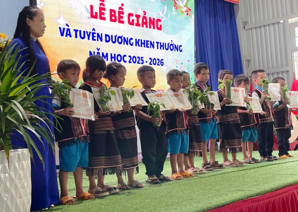 Bế giảng đặc biệt: Học sinh vùng cao Đà Nẵng nhận thưởng bằng sâm giống Ngọc Linh
