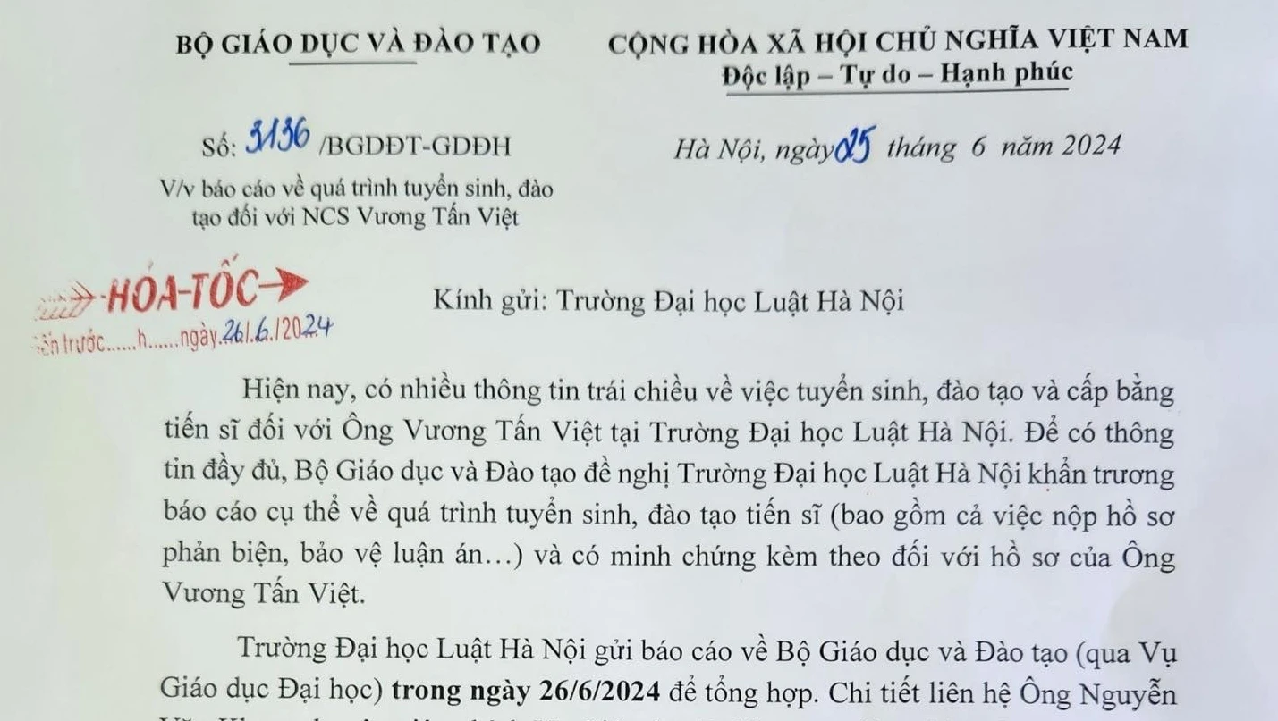 Bộ GD-ĐT yêu cầu báo cáo khẩn về bằng tiến sĩ của thượng tọa Thích Chân Quang