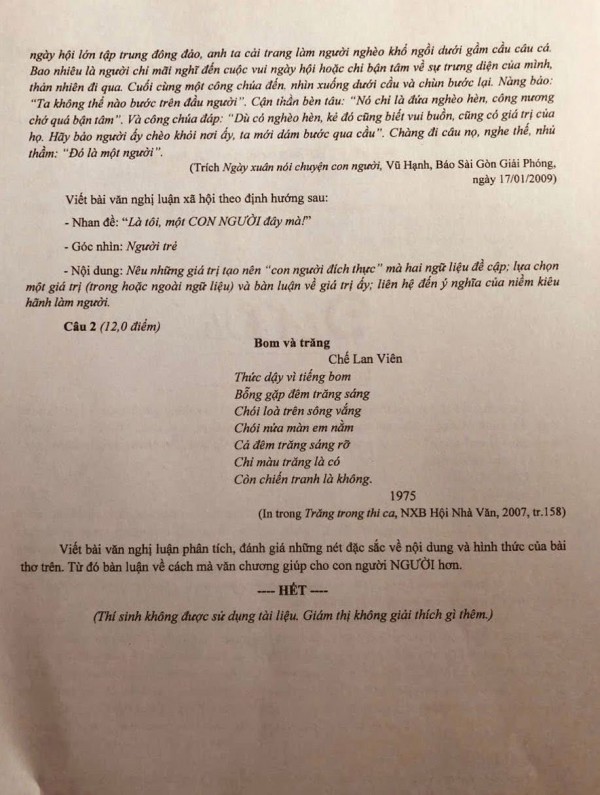 Cách chứng minh 'mình là con người' trong đề thi học sinh giỏi môn ngữ văn