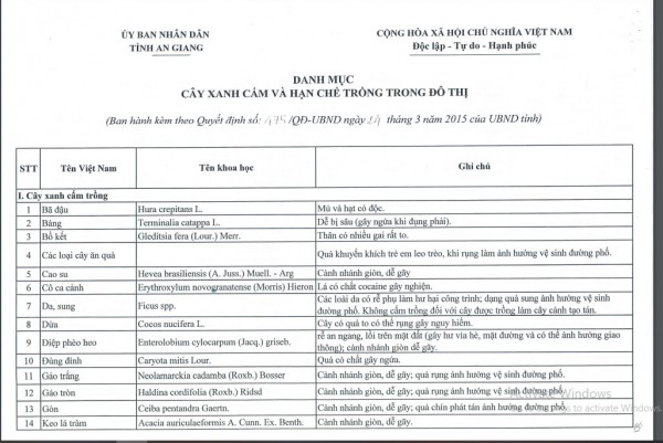 Cây gì bị cấm trồng trong trường học?