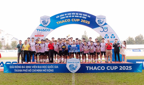Chiến thắng nghẹt thở, Trường ĐH Bách khoa lần thứ 2 vô địch THACO CUP Chiến thắng nghẹt thở, Trường ĐH Bách khoa lần thứ 2 vô địch THACO CUP