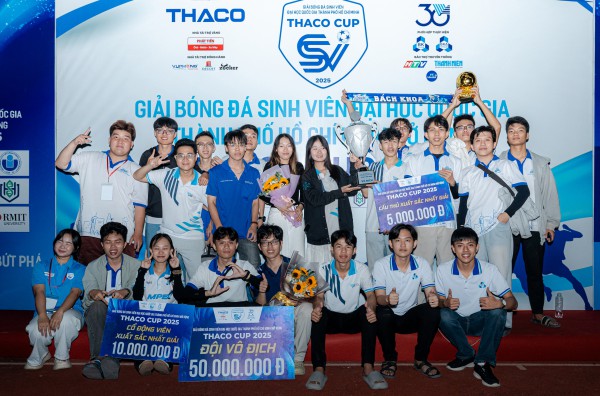 Chiến thắng nghẹt thở, Trường ĐH Bách khoa lần thứ 2 vô địch THACO CUP Chiến thắng nghẹt thở, Trường ĐH Bách khoa lần thứ 2 vô địch THACO CUP