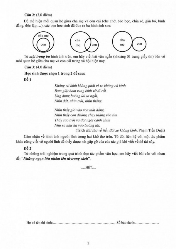 Có gì đặc biệt trong đề môn ngữ văn kỳ thi lớp 10 TP.HCM những năm qua?