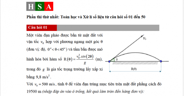 Công bố đề thi tham khảo kỳ thi đánh giá năng lực HSA năm 2025