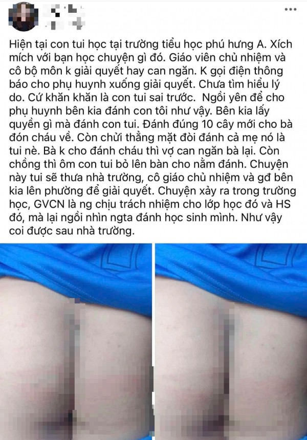 Dừng đứng lớp đối với 2 giáo viên chứng kiến phụ huynh vào trường đánh học sinh Dừng đứng lớp đối với 2 giáo viên chứng kiến phụ huynh vào trường đánh học sinh