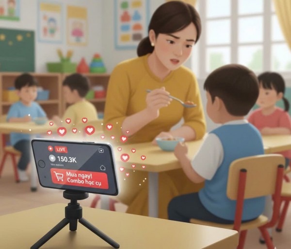 Giáo viên mang trẻ làm 'content' TikTok: Ranh giới của an toàn và phản cảm