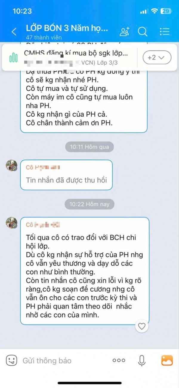 Giáo viên tiểu học 'xin hỗ trợ cái laptop', phụ huynh bức xúc