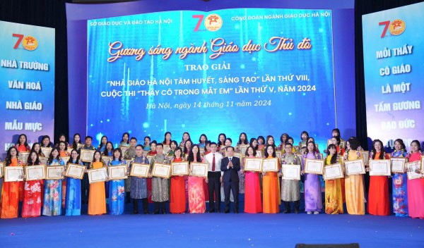 Hà Nội tôn vinh nhà giáo tâm huyết, sáng tạo