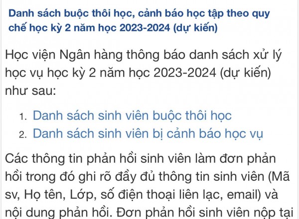 Hàng loạt sinh viên bị buộc thôi học vì không quay lại sau khi nghỉ tạm thời