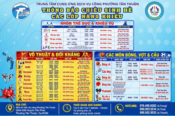 Học bán trú hè theo tuần ở TP.HCM Học bán trú hè theo tuần ở TP.HCM