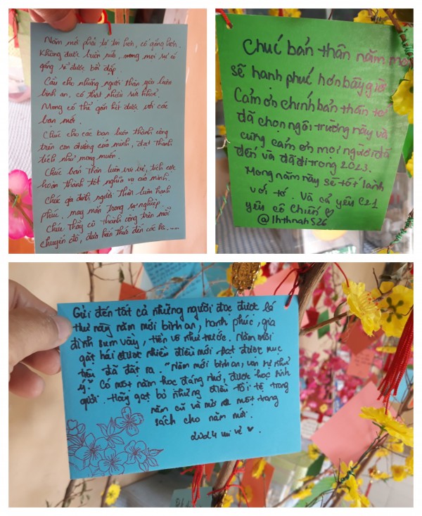 Học sinh làm thơ chúc tết
