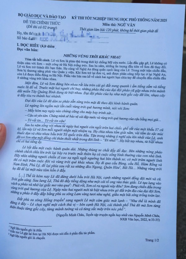 Học thuộc lời Tổng Bí thư Tô Lâm, thí sinh viết văn tốt nghiệp THPT 'một mạch' Học thuộc lời Tổng Bí thư Tô Lâm, thí sinh viết văn tốt nghiệp THPT 'một mạch'