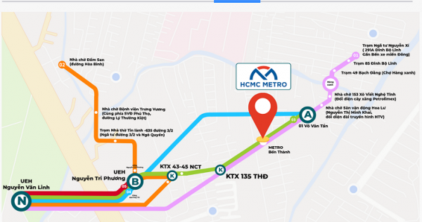 Một đại học sử dụng xe buýt nhanh kết nối metro phục vụ giảng viên, sinh viên