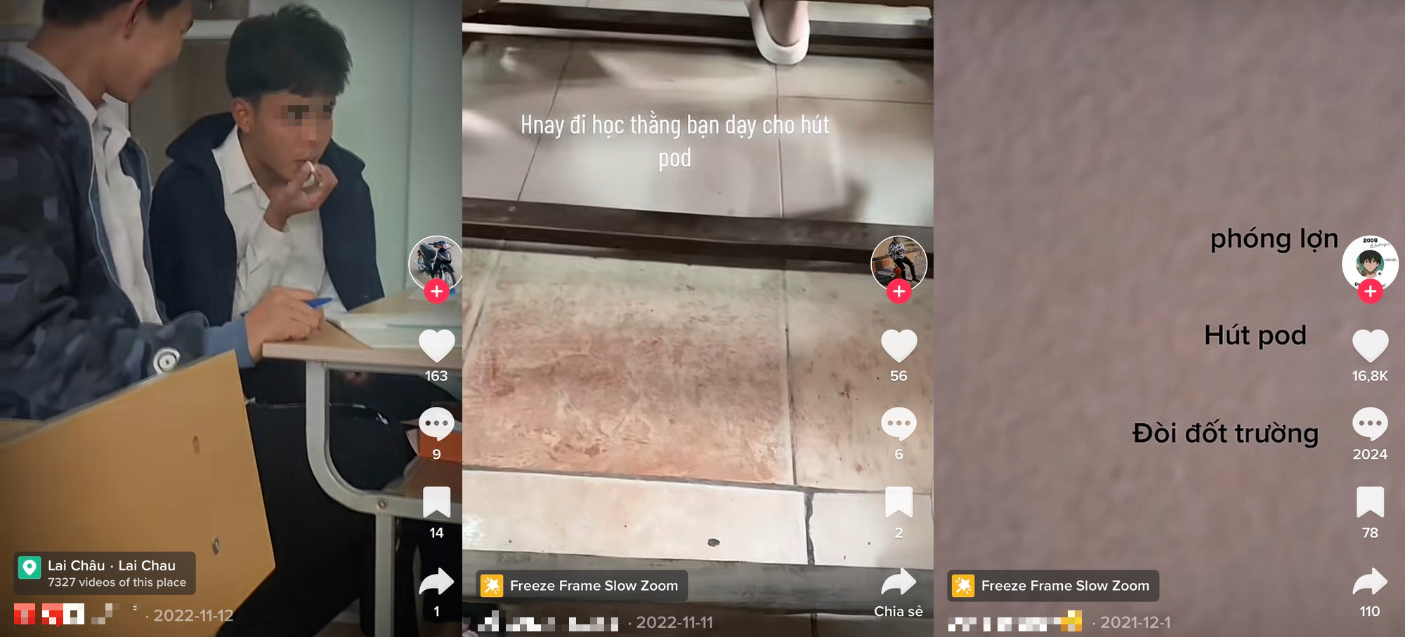 Phản giáo dục trên TikTok: Học sinh hút thuốc, 