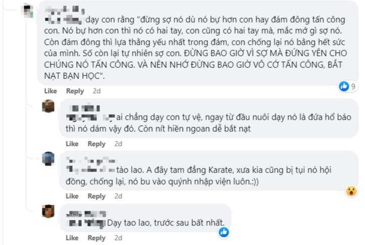 Phụ huynh có nên dạy con đánh trả khi bị bắt nạt ở trường?