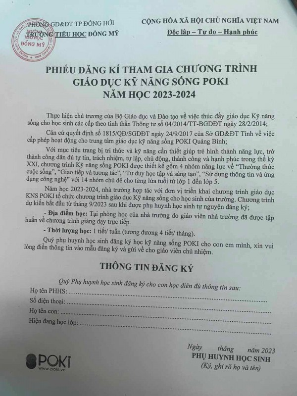 Phụ huynh phản ứng trường 