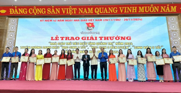 Quảng Trị: Vinh danh nhà giáo trẻ, học sinh, sinh viên tiêu biểu