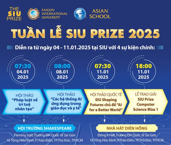 SIU Prize Mùa 1: Hội tụ tinh hoa trí tuệ Việt Nam toàn cầu