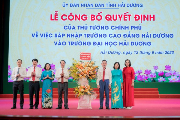 Sáp nhập Trường cao đẳng Hải Dương vào Trường đại học Hải Dương
