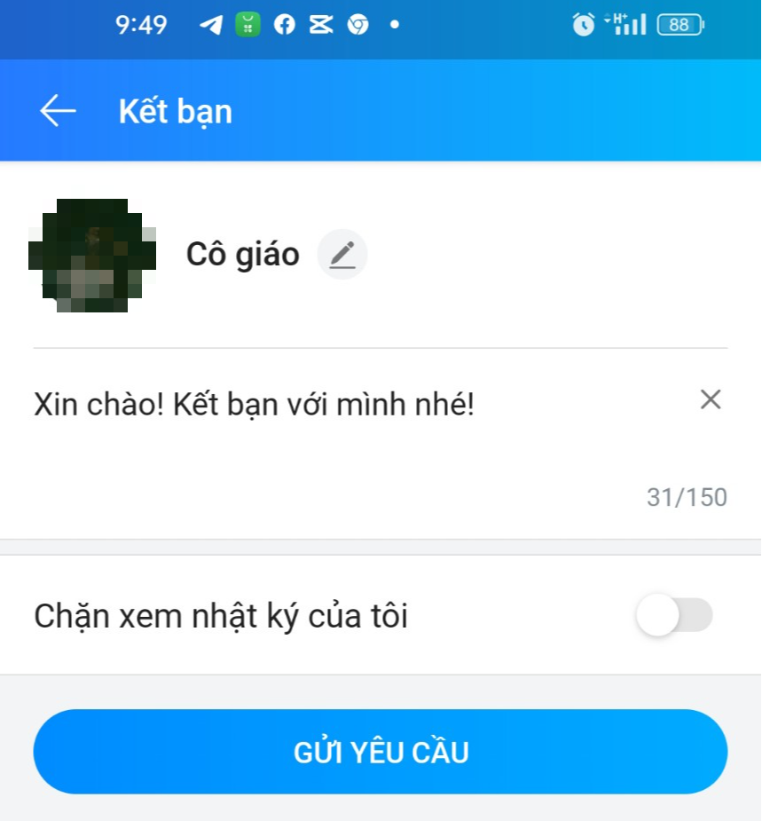 Sinh viên có nên nhắn giảng viên: 