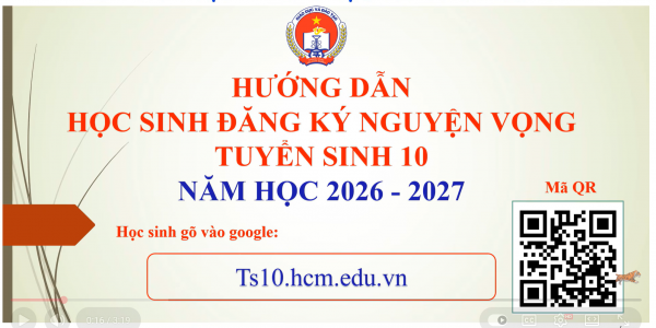 Sở GD-ĐT TP.HCM hướng dẫn đăng ký nguyện vọng lớp 10 chính xác