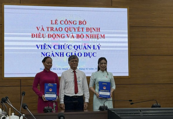 TP.HCM: Bổ nhiệm thêm 2 hiệu trưởng, hiệu phó trường phổ thông