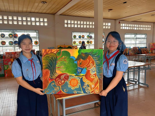 Tết Bính Ngọ: Độc đáo ngựa trong tranh của học sinh TP.HCM