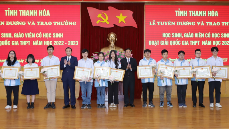 Thanh Hóa: Tuyên dương học sinh giỏi quốc gia