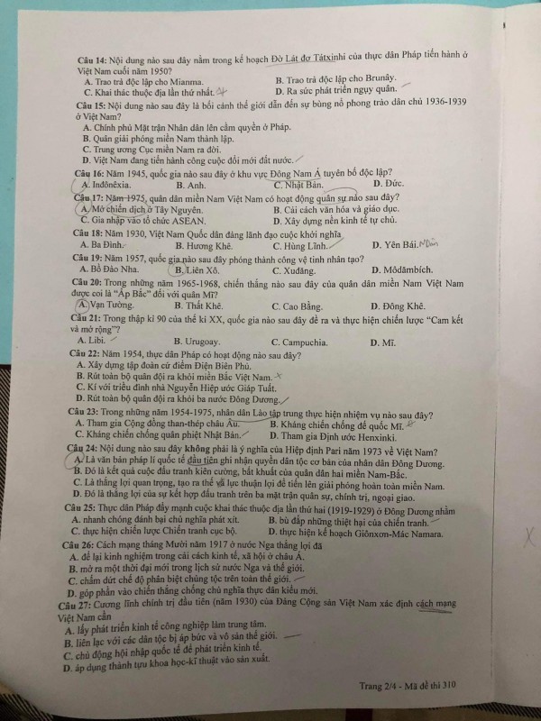 Thi tốt nghiệp THPT 2023: Thí sinh khó bị điểm dưới trung bình môn sử