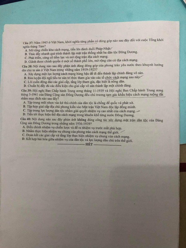 Thi tốt nghiệp THPT 2023: Thí sinh khó bị điểm dưới trung bình môn sử