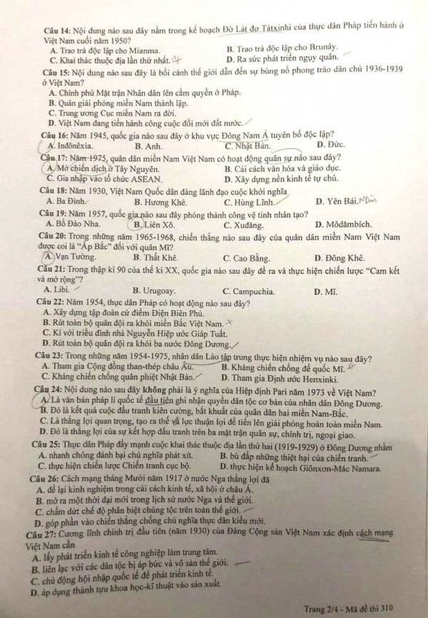 Thi tốt nghiệp THPT 2023: Xem đề và gợi ý giải đề thi môn sử tại đây Thi tốt nghiệp THPT 2023: Xem đề và gợi ý giải đề thi môn sử tại đây