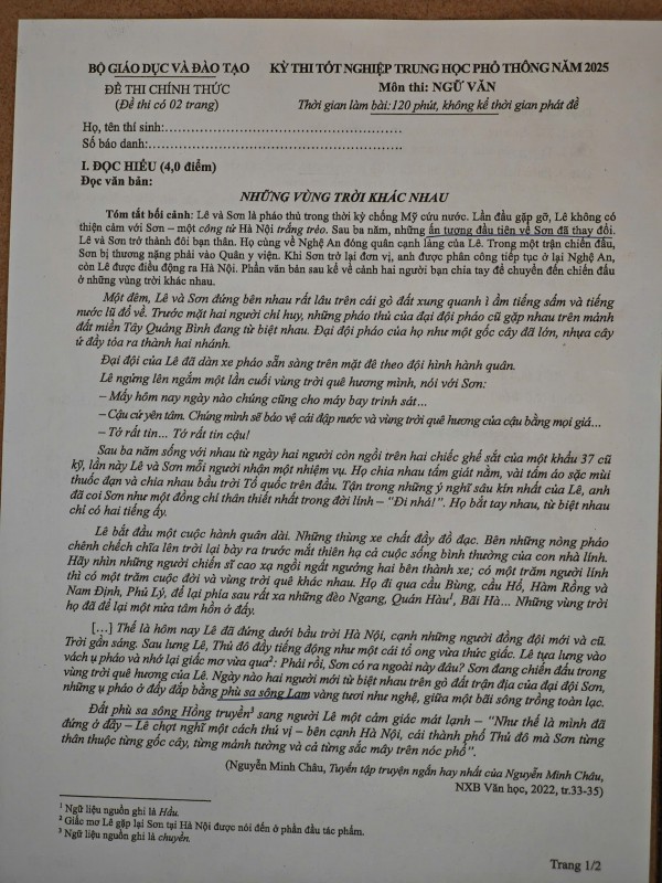 Thi tốt nghiệp THPT 2025: Thí sinh Phú Yên bật khóc khi đọc đề ngữ văn Thi tốt nghiệp THPT 2025: Thí sinh Phú Yên bật khóc khi đọc đề ngữ văn