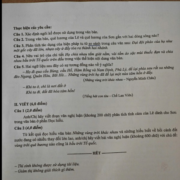 Thi tốt nghiệp THPT 2025: Xem gợi ý giải đề thi môn ngữ văn tại đây Thi tốt nghiệp THPT 2025: Xem gợi ý giải đề thi môn ngữ văn tại đây