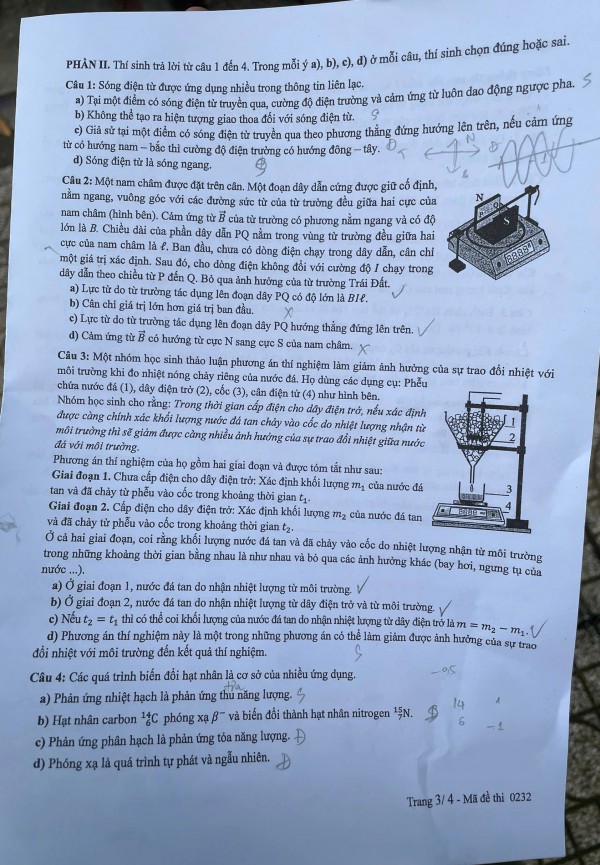 Thi tốt nghiệp THPT 2025: Đề chính thức môn vật lý Thi tốt nghiệp THPT 2025: Đề chính thức môn vật lý
