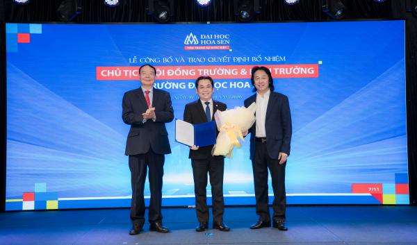 Trường ĐH Hoa Sen chính thức bổ nhiệm hiệu trưởng mới