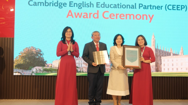 Trường đầu tiên ở Đông Nam bộ đạt chứng nhận Cambridge English Educational Partner Trường đầu tiên ở Đông Nam bộ đạt chứng nhận Cambridge English Educational Partner