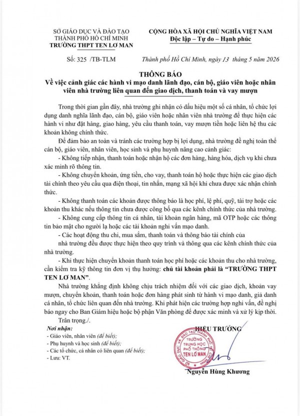 Trường học liên tục cảnh báo hành vi lừa đảo học sinh, phụ huynh